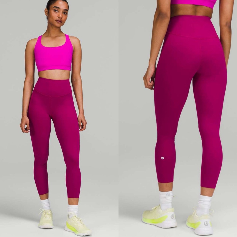 Lululemon Base Pace 23” Leggings Magenta Purple Size 4